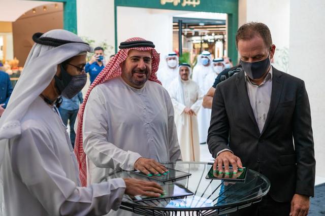 Saoud Khoory, Chief Retail Officer, Aldar Investment; Ahmed Abdul Jalil Al Fahim, Chairman of Al Fahim Group; Martin Schulz, President & CEO at Mercedes-Benz Cars Middle East